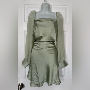 WeWoreWhat Sage Long Sleeve Dress Sz. 10